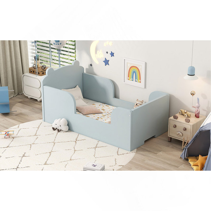 Structure de lit pour tout-petits, lit de bébé pour les garçons et les filles de 3 à 6 ans, lit pour tout-petits en forme d'ours