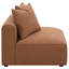 Fauteuil rembourré pour femme en terre cuite-314976086
