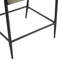 Tabouret de comptoir Mid-Century moderne et beige, 2 pièces, structure en métal durable, coussins moelleux, bois naturel, capacité de 300 lb, facile à installer