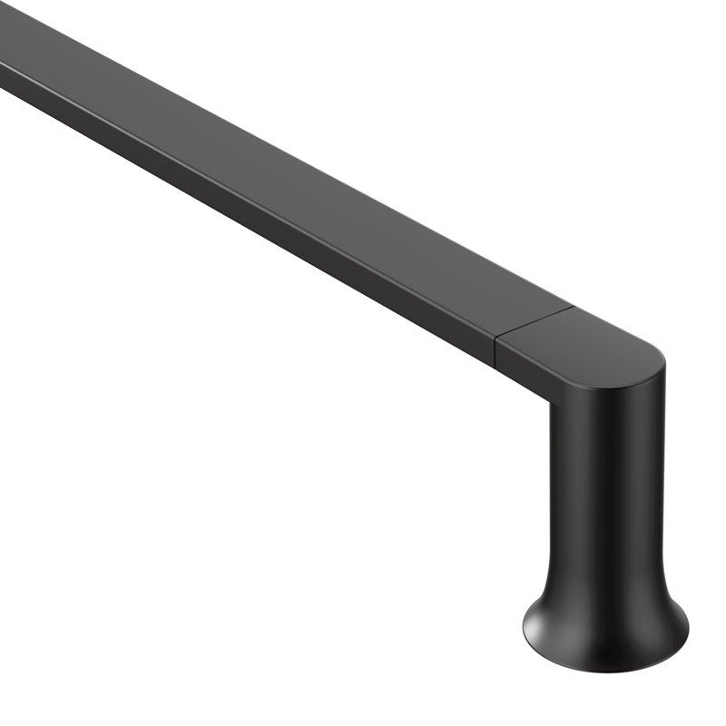Moen Genta LX 24 in. Wall Mounted Towel Bar, Matte Black