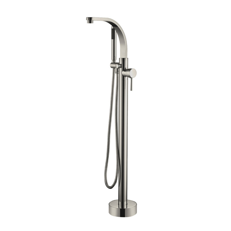 Robinet de baignoire autoportant Grimley, Nickel brossé