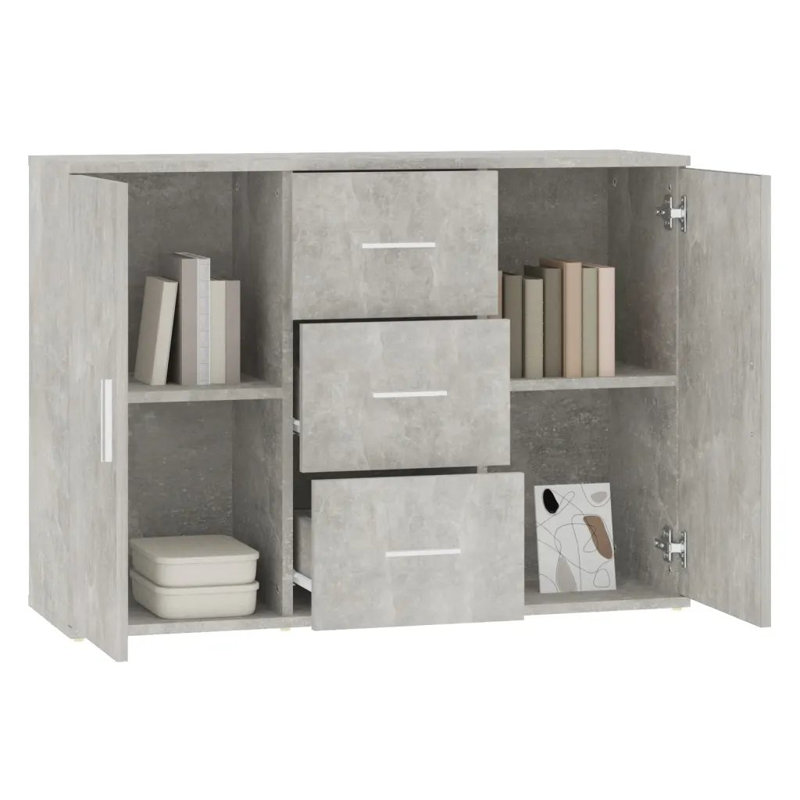 Lovice 91cm Sideboard, Concrete Grey