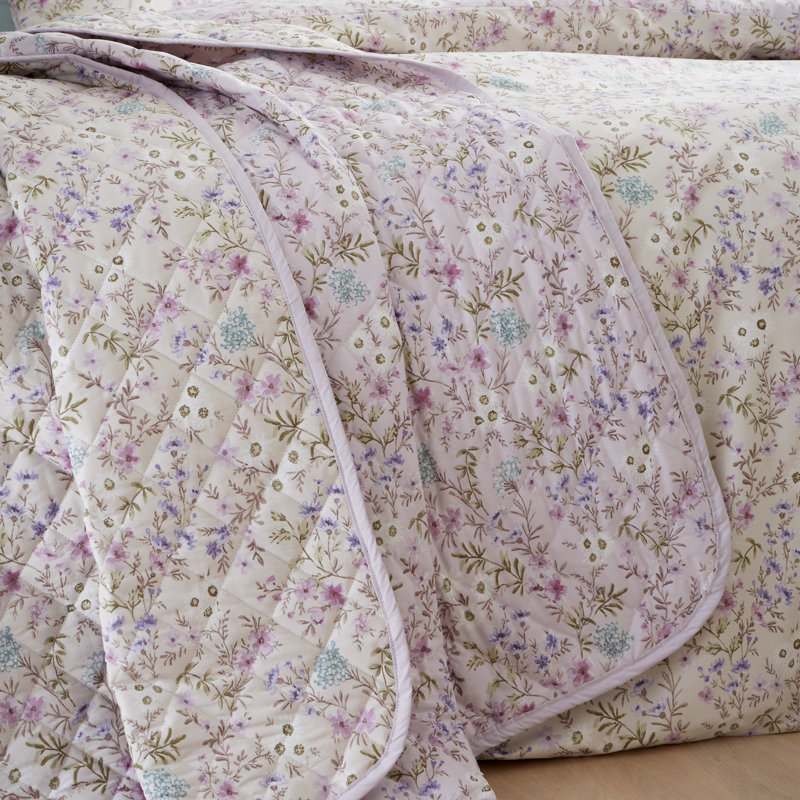 Ditsy Floral 200 Thread Count Cotton Reversible Bedspread
