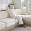Canapé modulaire en velours Chesterfield
