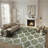 Farhanaz Tahoe Shag Performance Geometric Rug-2093087180