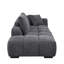 Canapé modulaire confortable en chenille gris pour le salon avec cadre intérieur stable et confortable et coussins décoratifs durables