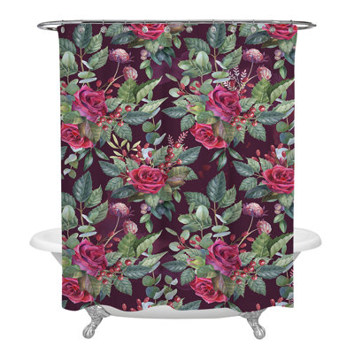 Holiday Rose Shower Curtain