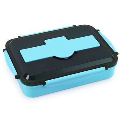 1400ML Bento Lunch Boxes 4 Compartments Leak-Proof Reusable Lunch Food Container with Utensil for Kids Adults