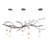 Ine 5 - Light Dimmable Tiered Chandelier