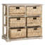 Commode décorative à 6 tiroirs en bois massif Painswick-956809226