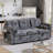 80.31" Modern Pull-Out Sofa Bed with Fold-Down Backrest, Built-In Side Table, Convertible Sleeper Couch with Tufted Cushions-119966358