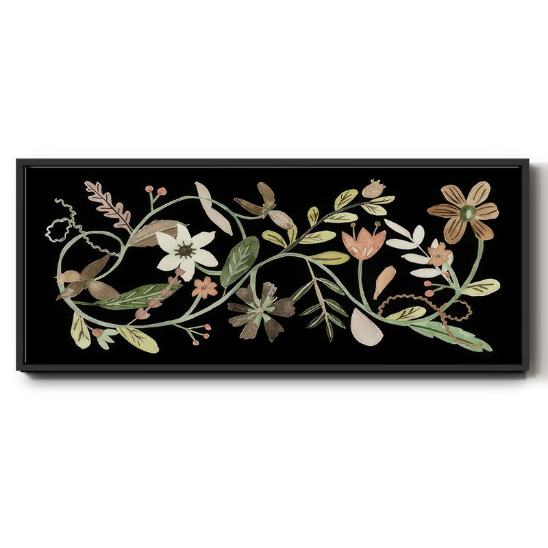 Fleurs pressées I - Toile encadrée, H 24 po x l 60 po