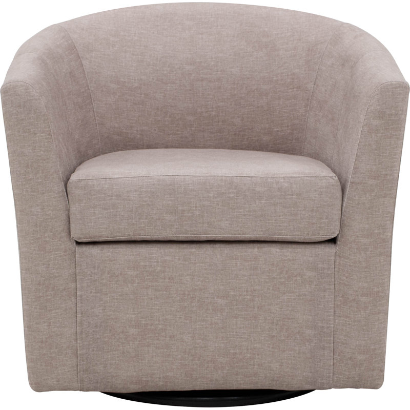 Fauteuil demi-tonneau pivotant 31 po Hansell, Rose Aston
