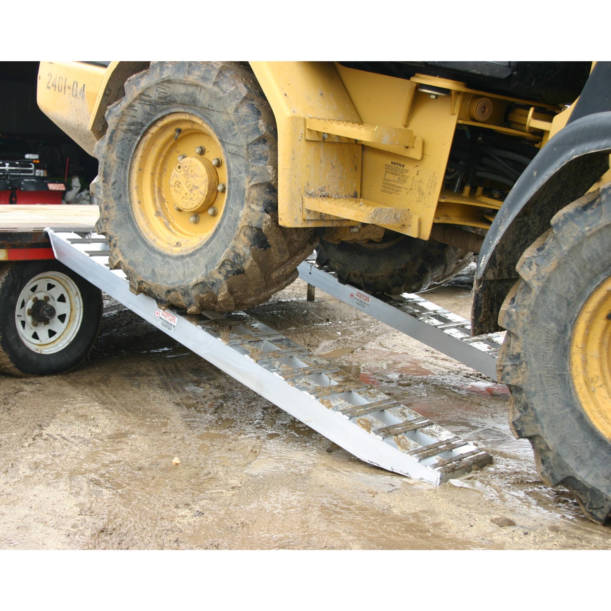 HD Ramps 10000 lb Skid Steer Loader and Tractor Trailer Haul Loading Ramps