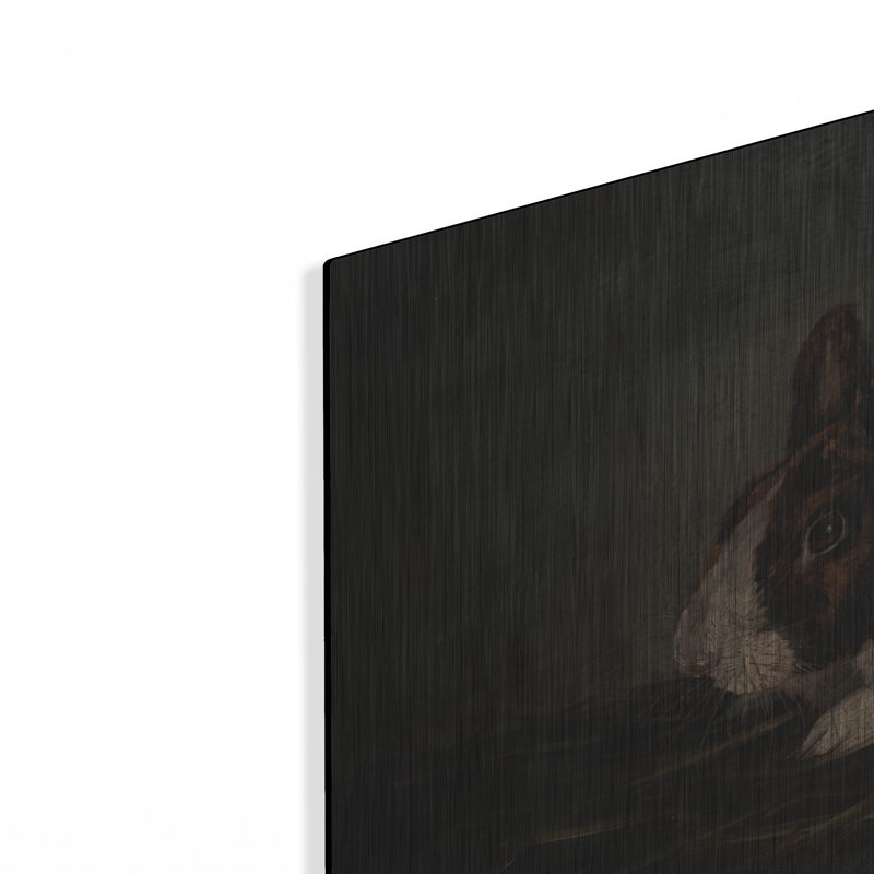  «Resting Bunny Rabbit X» par Marian Parsons, art mural en métal, 24 po x 16 po, H 16 po x l 24 po