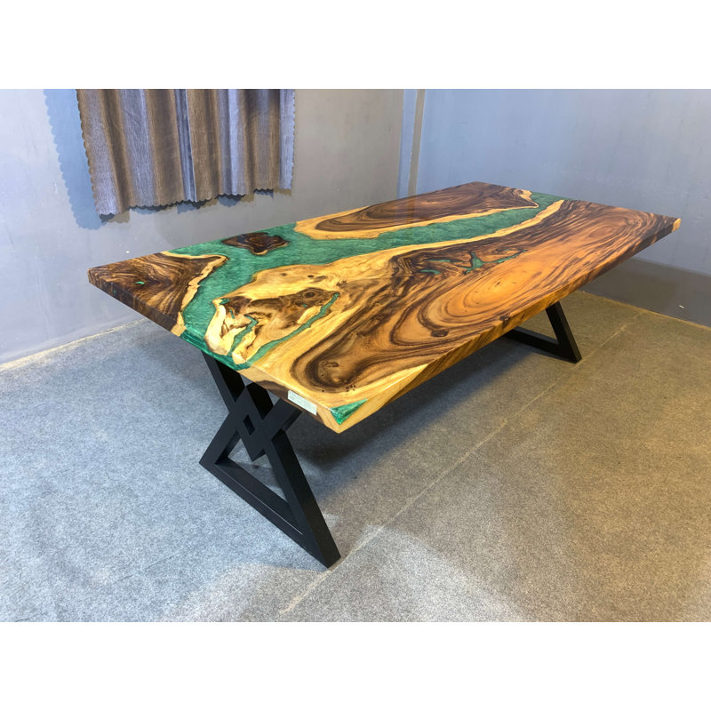 Gerius Solid Wood Top Dining Table