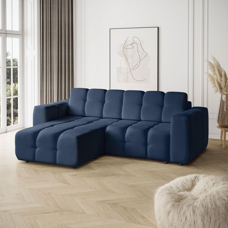 Bradd 4 Seater Sofa Bed, Blue