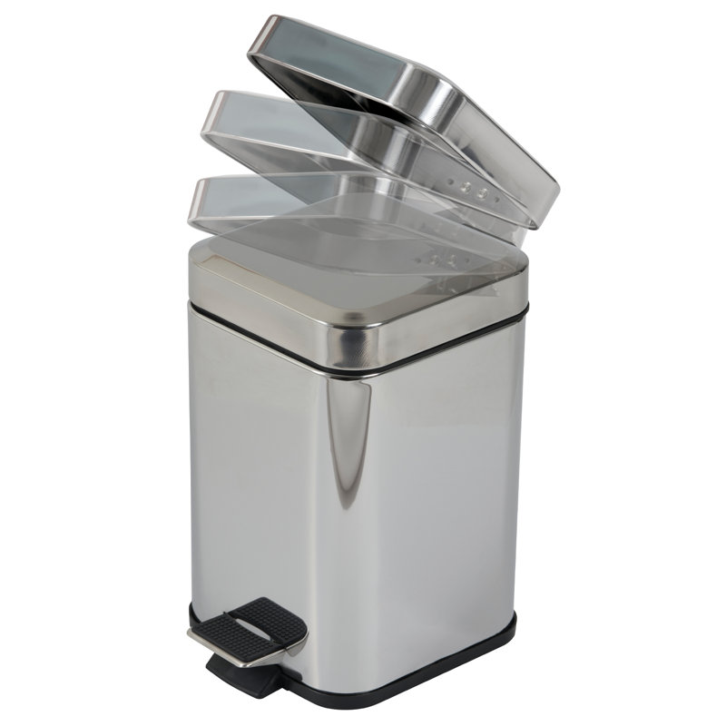 Rebrilliant Decorative Bin, Silver/Black