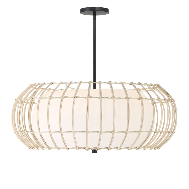 4 - Light Dimmable Drum Chandelier