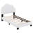 Upholstered Platform Bed With Cloud-Shaped Headboard