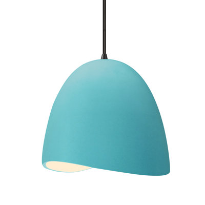 Radiance - Luminaire suspendu 1 lumière Brisa - Noir réfléchissant - l 12,5 po x H 12,25 po - DEL dédiée - Cordon noir