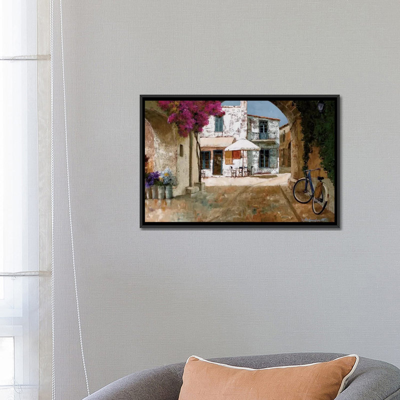 « ramassage des fleurs », reproduction sur toile, H 18 po x l 26 po x P 1,5 po, Toile avec cadre noir, Pas de tapis