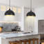 Luminaire suspendu de plafond à 3 dômes pour îlot de cuisine l 11,8 po à 3 lumières pour cuisine, salle à manger, salon, vestibule, vestibule-1700396400
