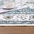 Machine Washable Non-Slip Blue Oriental Area Rug-1222549957
