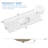 60" Engineered Stone Bathroom Vanity Top with Rectangular Undermount Ceramic Sink and Backsplash-135053822