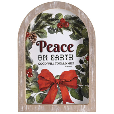 Couronne encadrée Peace On Earth