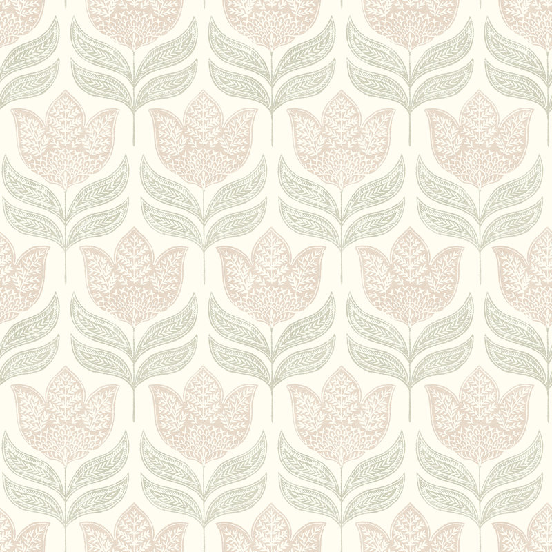 Floral Double Roll, Pink