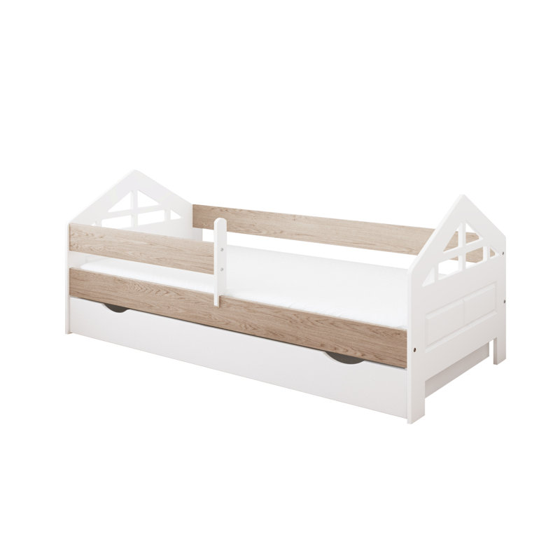 Vezina Cabin Bed with Storage Included, 80 x 180 cm, Oak