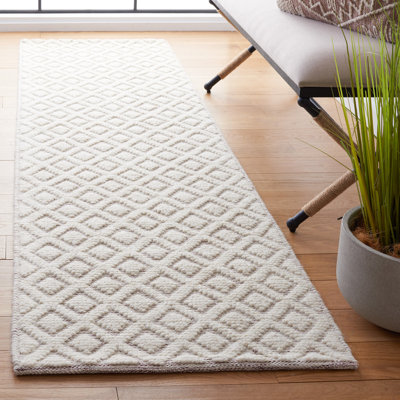 Vermont Hand Woven Wool Geometric Rug