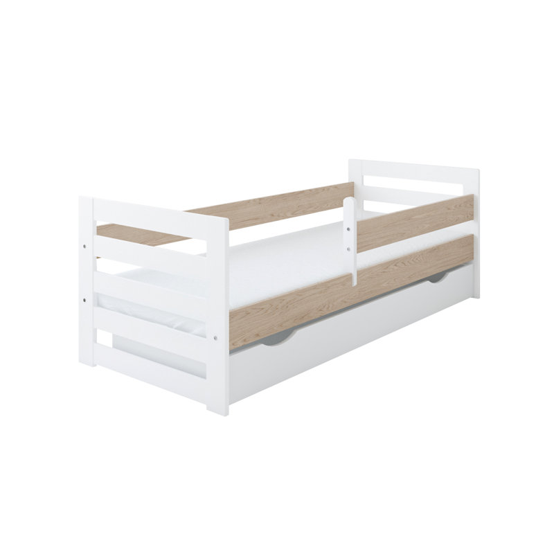 Noam Cabin Bed with Storage Included, 80 x 180cm, Oak