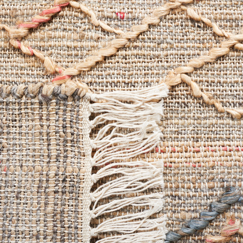 Tapis naturel / rouille Natural Fibre 402, Rectangle 8 pi x 10 pi