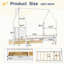Cadre de lit Montessori avec 2 tiroirs de rangement, lit en bois en forme de maison avec tête de lit, sommier non requis, montage facile-134067900-134067901