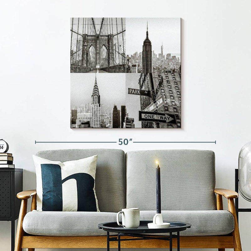 Sireci Iconic New York Sceneries, 30" H x 30" W
