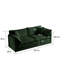 Chenille 2 salon - base en bois massif, revêtement, assise confortable en tissu de chenille moderne, avec 4 coussins, structure, tissu respirant, salon relaxant