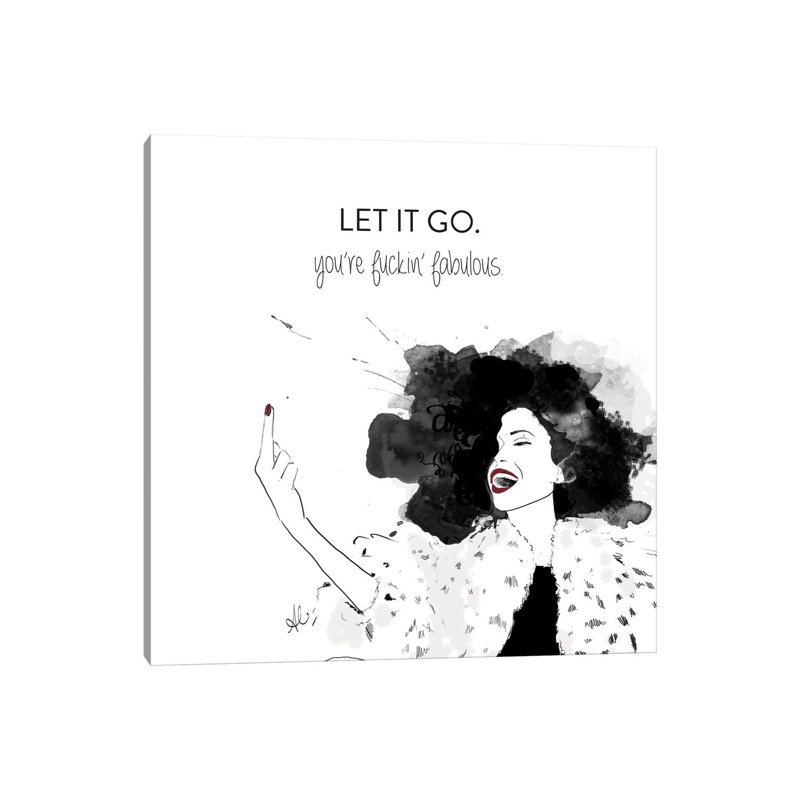 Let It Go by Alison Petrie - Wrapped Canvas Print, 30.48cm H x 30.48cm W