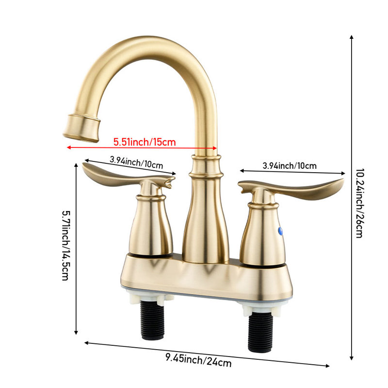 17 Stories Kitchen Faucet, Gold