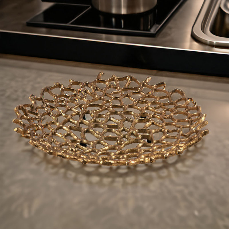 Coralino Lg - plaque corail - or