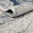 Abani Skelton Collection ATL180B Abstract Grey Blue Area Rug-633772778