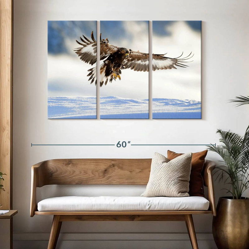 Brampt Norwegian Golden Eagle, 32" H x 50" W