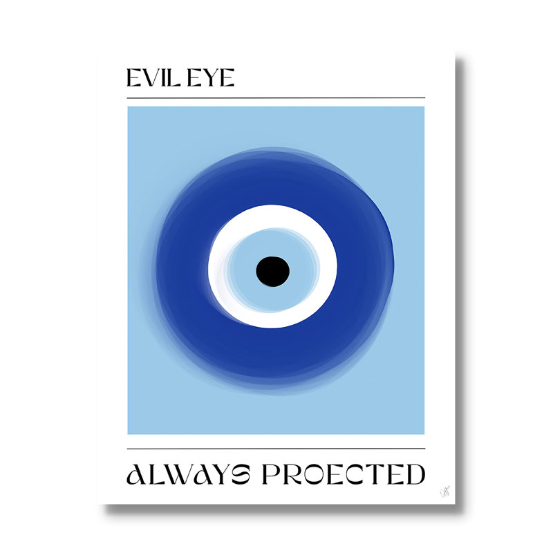 «Evil Eye» par Volfova, No Frame, L 11 po x H 14 po, Toile tendue