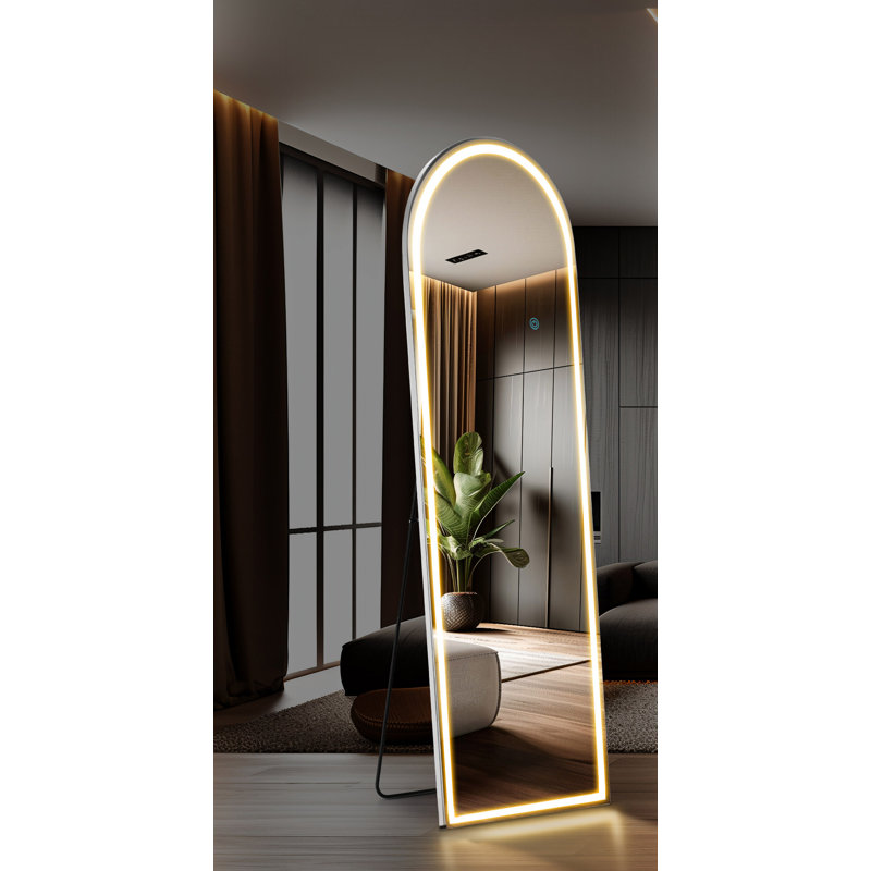 Miroir sur pied 3 lumières avec pied