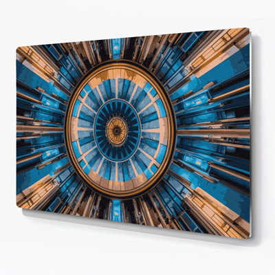 Halloween Mysterious libraries Gray Metal Wall Art