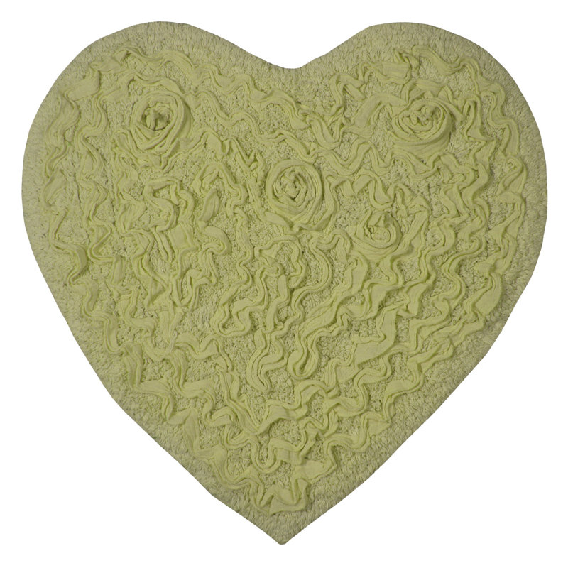 Tapis de salle de bain, Vert, L 25 po x L 25 po