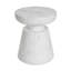 Table d'appoint d'extérieur en travertin Ponti, blanc