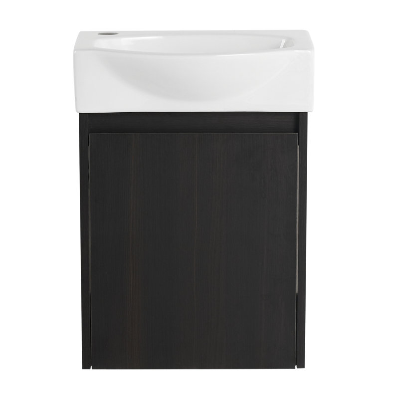 Ensemble de meuble-lavabo de salle de bain, petit meuble-lavabo moderne avec lavabo en céramique, ensemble d'armoire de meuble-lavabo