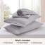 Ensemble de draps à bonnet profond - s'adapte aux matelas jusqu'à 21 pouces d'épaisseur - ensemble de draps GentleSoft, évacuation de l'humidité, draps et taies d'oreiller doux et rafraîchissants, ajustement facile et sécuritaire-105311098-105311086